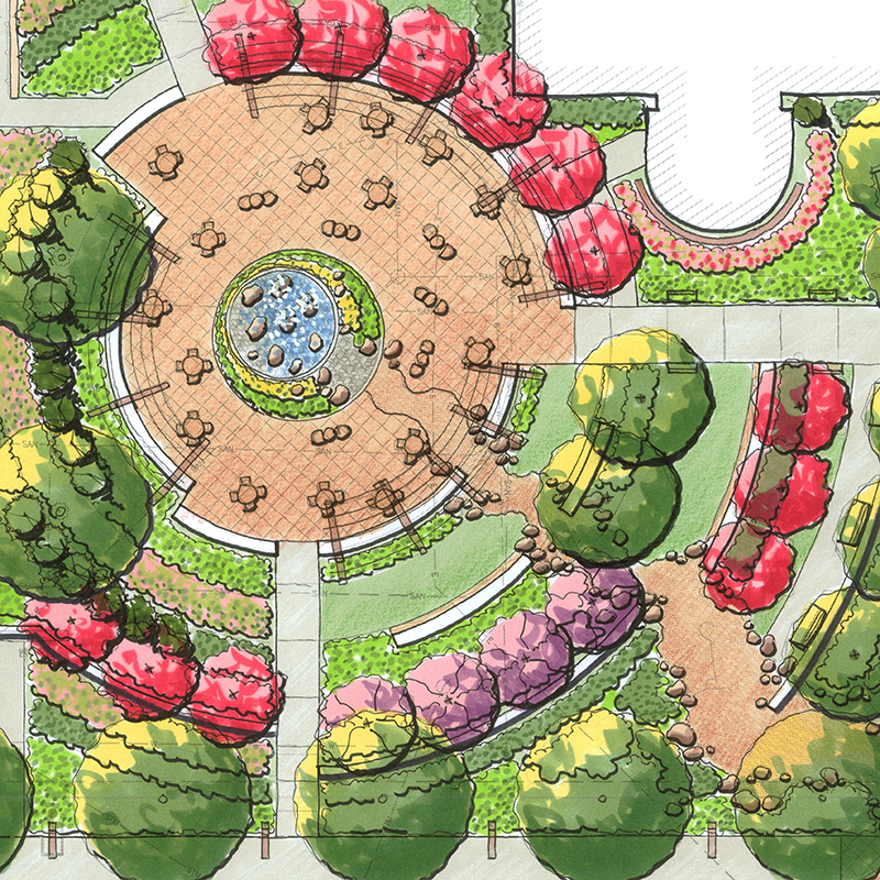 landscape architect, landscape, healing garden, Site Planning, streetscape, Parks and Recreation, Columbus, Ohio, Art